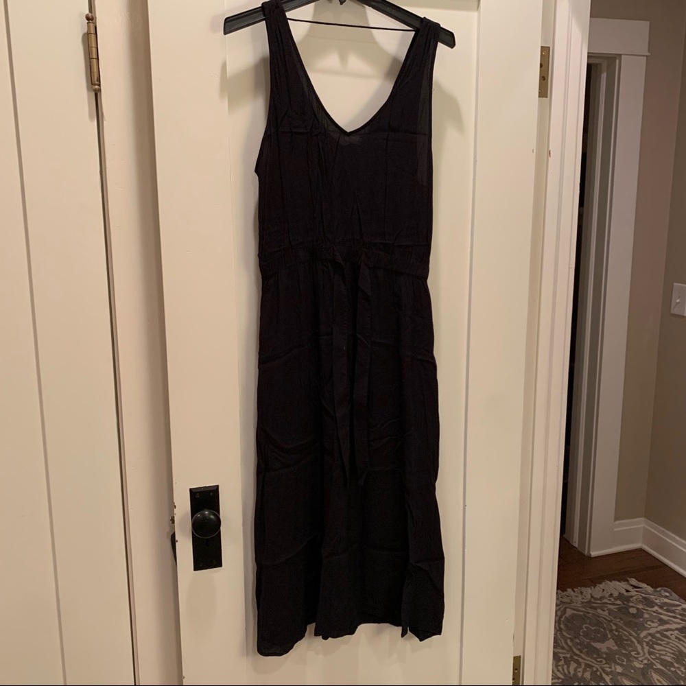 Treasure & Bond Cinch Waist Sleeveless Maxi Dress